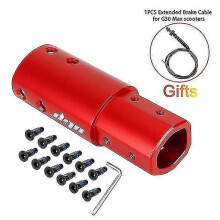 (Rojo para Ma x G3045934) Extensión de tubo delantero de aluminio para scooter, viga ajustable para