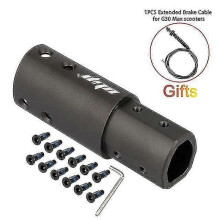(Negro para Ma x G3045935) Extensión de tubo delantero de aluminio para scooter, altura ajustable.