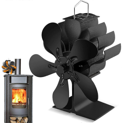 (Nur schwarze Lüfterflügel 169) Kaminofenventilator, Kaminofenventilator
