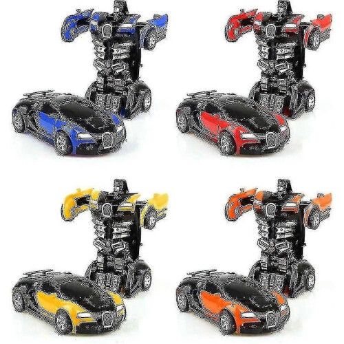 (bleu aa170) Voiture robot transformable télécommandée, jouet robot pour enfants 1