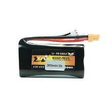 (1 pz B1398) Batteria agli ioni di litio da 7,4 V 2000 mAh 20 C per pezzi di ricambio per drone auto