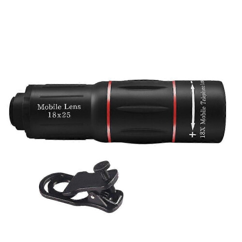 (2398)18x25 Monokular Universal-Telezoom-Clip-On-Handyobjektiv