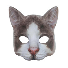(Plush Cat2425) Feestelijk dierenmasker voor dames, luipaard, Halloween-kostuum in de vorm van een luipaard.