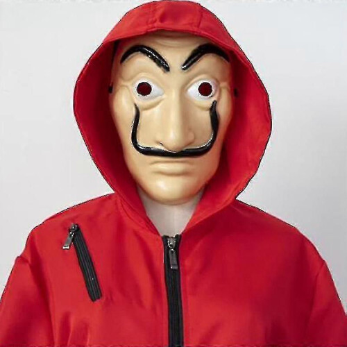 (S2428) Halloween La Casa De Papel-kostuum met masker_c 2