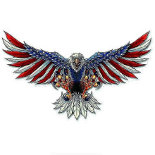 (19 x 15 cm45714)Creativiteit Cool Eagle Amerikaanse vlag auto sticker, motoraccessoires, waterdicht