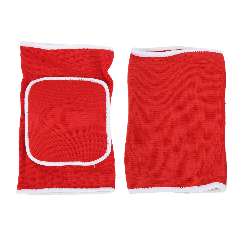 Elastic Red Knee Pads - Thick Sponge For Dance Yoga & Sports 3301340596695