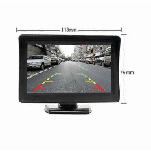 (646) Draadloos achteruitrijcamerasysteem voor auto/vrachtwagen/busje/pick-up/camper 4,3`` monitor achteruitrijcamera