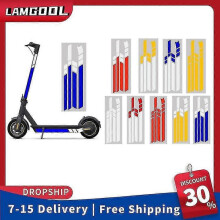 (Blauw wit46295) Reflecterende PVC-stickers voor Ninebot Max G30 elektrische scooter, waarschuwing voor