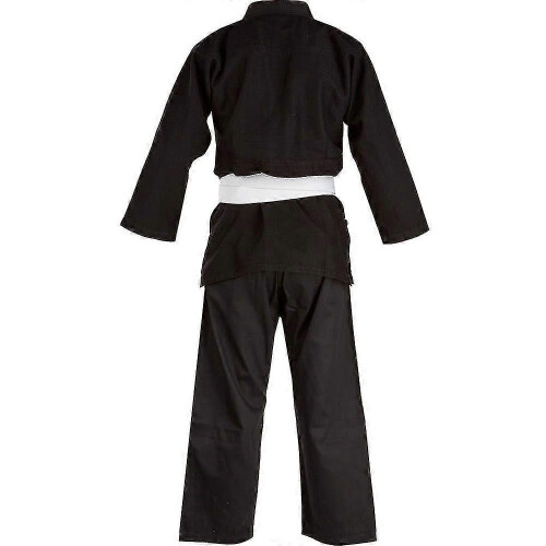 (140cm-Svart2147) Blitz sportbomullsjudodräkt för studenter - svart 2