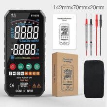 (FY107B124) Slimme digitale multimeter met automatisch bereik, capaciteitstester, True RMS-meting, spanningsmeter