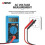 (Blue348)Aneng Mini Digital Multimeter Electric Tester Meter Multimetro Transistor Capacitor Component 2
