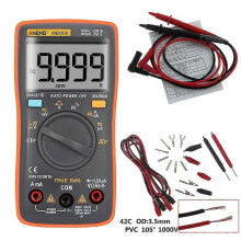 (Oranje 2 AN8008389) Digitale multimeter An8008 9999 counts transistor True RMS-tester Auto-elektrische