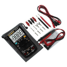 (Black 2 AN8008390)Digital Multimeter An8008 9999 Counts Transistor True Rms Tester Auto Electrical