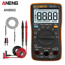 (AN8002 Orange413)Aneng An113d An8002 Digitale multimeter 6000 counts DC/AC stroom spanning condensator