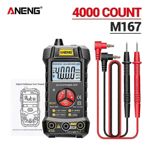 (2351)Aneng M167 Digital Mini Multimeter Ac/dc Electrical Instruments Tester Auto Multimetro True Rms