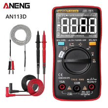 (AN113D Red416) Aneng An113d An8002 Digitale Multimeter 6000 Counts DC/AC Stroom Spanning Condensator
