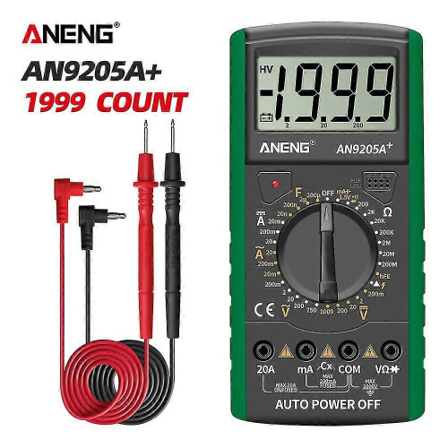 (AN9205Agreen475)Dt9205a Dt9208a Digital Multimeter Ac/dc Voltage Current Resistance Capacitance Hand