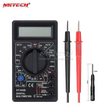 (black505) DT830B Mini LCD Digitale Multimeter Elektrische Voltmeter Ampèremeter Ohmmeter AC/DC 750/1000V