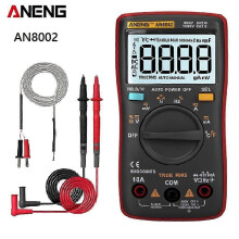(AN8002 Red412) Aneng An113d An8002 Digitale multimeter 6000 counts DC/AC stroom spanning condensatormeters