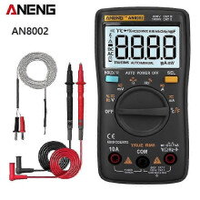 (AN8002 Black415) Aneng An113d An8002 Digitale Multimeter 6000 Counts DC/AC Stroom Spanning Condensator