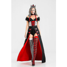 (L2416) Herzkönigin Kostüm Uniform Halloween Kostüm Cosplay Hexenkostüm Vampir