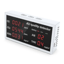 (132620) Hochpräziser Luftqualitätsmonitor CO CO2 HCHO TVOC-Detektor Gasdetektor LED