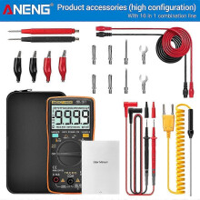 (AN8009 Orange Pro491) Aneng An8009 Digital multimeter Transistortestare Kondensator True-RMS-testare
