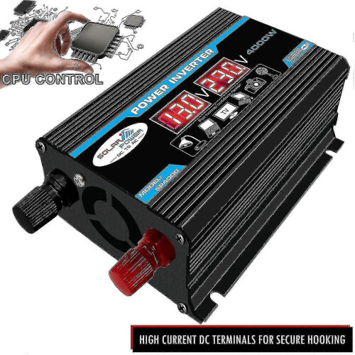 (1737) DC 12V naar AC 4000 W piekvermogen hoogfrequentomvormer