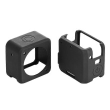 (131065) Siliconen hoesje voor DJI Action 2, gehard glazen schermbeschermer, beschermfolie behuizing