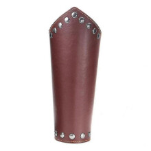 (2171) Braccialetti Pt Bracciale in pelle punk largo per tiro con l'arco Protezione per il braccio vichingo