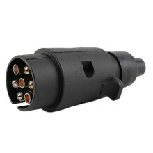 (186) 12v 7-polige ronde standaard Europese autostekkerconnector, kunststof autoaanhangwagen, 7-pins