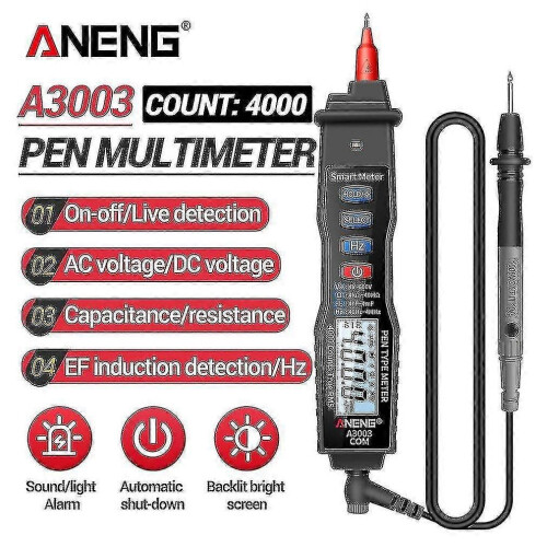 (738)Aneng A3003 Electrical Tester Pen 4-600v Ac/dc Non-contact Voltage Detector Multimeter Circuit