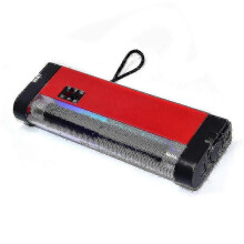 (132984) Piccolo rilevatore di denaro portatile con luce viola e torcia a LED