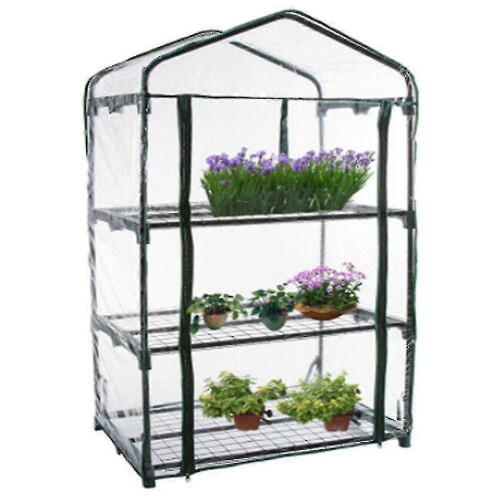 (910) Mini serra portatile per esterni, ripiani per piante, copertura per giardino