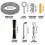 (1077)String Light Hanging Kit, Coated Wire Rope With Turnbuckles And Hooks For Deck Railing System 2