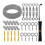 (1077)String Light Hanging Kit, Coated Wire Rope With Turnbuckles And Hooks For Deck Railing System 1