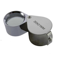 (1146) Mini 30x glazen vergrootglas juweliersoog juweliersoog loep lus 30 * 21 mm drieling juweliersoog