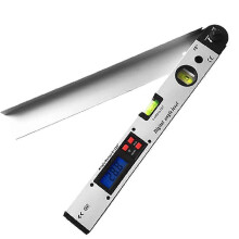 (506) 400 mm vinkelmätare, vattenpass, digital display, horisontell linjal, digital display, lutning