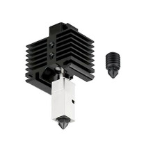 (1534) Tot 500 C hoge temperatuur hotend met geplateerd koperen verwarmingsblok Titanium heatbreak