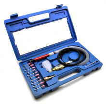 (2426)Air Micro Die Grinder Burr Rotary Tool Kit 15pc Craft Etch Engrave Hobby SIL68