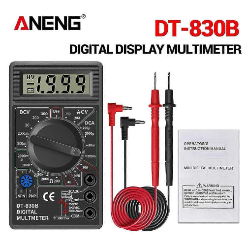 (151)Aneng Dt9205a Digital Multimeter Ac/dc Transistor Tester Electrical Ncv Test Meter Profesional