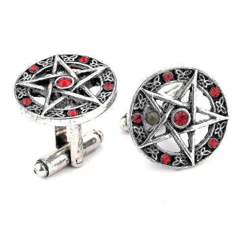 (736)Gemelli pentagramma gemelli anime per uomo gemelli per camicia da ragazzo_sn