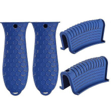 (1049) Siliconen hete handgreephouder, 4-pack, pangreephoes, pannenlappen, antislip rubberen pannenlappen