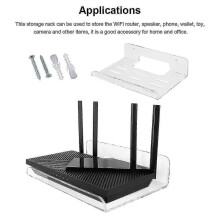 (1092) Neuer 2023 WLAN-Router-Rack für die Wandmontage, drahtloses Netzwerk, Aufbewahrungsregal, Fernbedienungshalterung