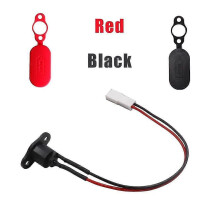 (Red44533) Stroomoplader-interface-gatdop voor Xiaomi M365 elektrische scooter stofplugdop met