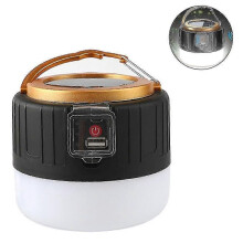 (Blauw aa45468) Oplaadbare, op zonne-energie werkende led-kampeerlantaarn, noodlantaarn - zaklamp met