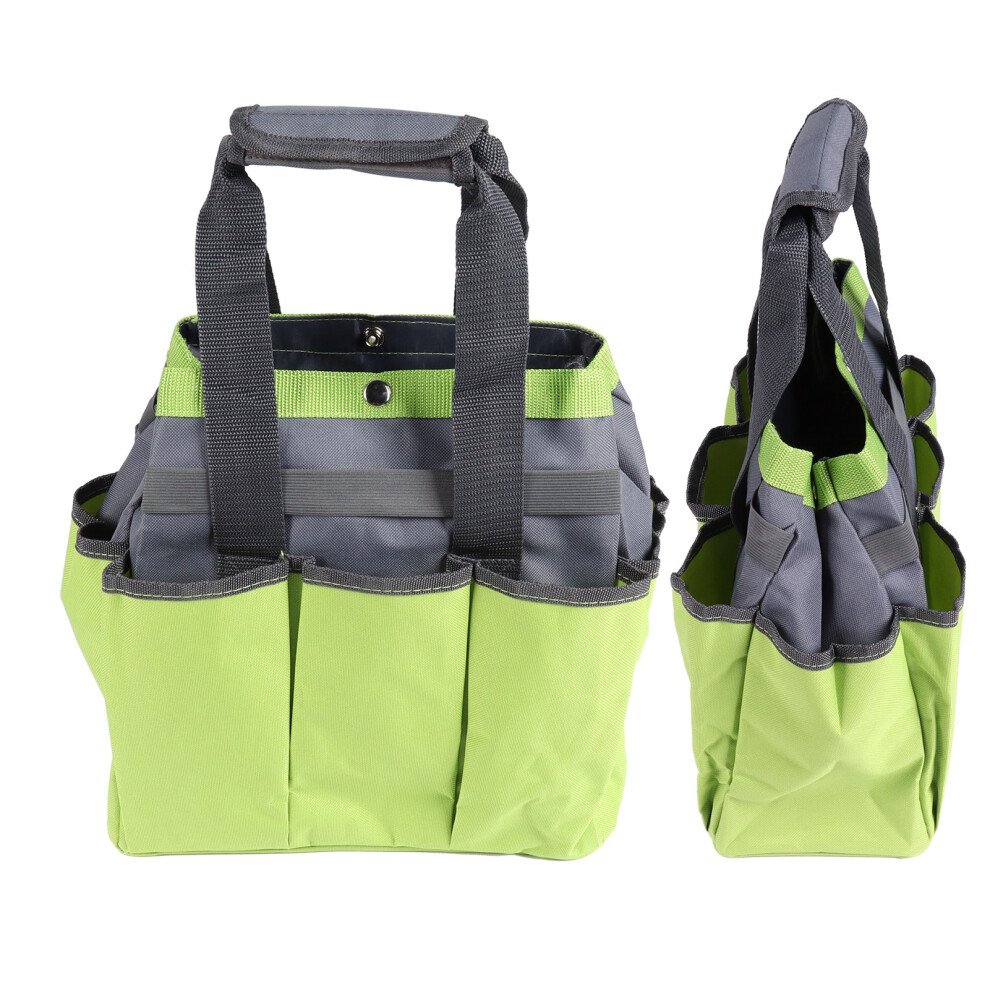 Large Capacity Oxford Garden Tool Storage Bag Portable Organizer for Gardening & Planting