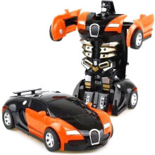 (naranja ac163) Coche robot transformable con control remoto, juguete para ni?os.