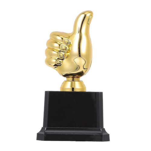 (14X7.5X7.5CM1381) 1pc Kindertrofee Geweldige Duimtrofee Kinderen Plastic Trofee Duimtrofee