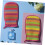 Peeling Gloves Set for Shower Exfoliating Mitts Random Color Soft Material Bath Scrubber 2-Piece 3